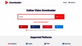 What Downloaderr.com website looked like in 2022 (1 year ago)