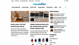 What Dekorrumah.net website looked like in 2022 (1 year ago)