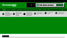 What Descargandolojuegos.com website looked like in 2022 (1 year ago)