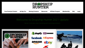 What Dropship-hunter.com website looked like in 2022 (1 year ago)