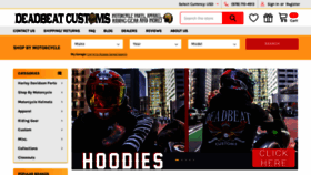 What Deadbeatcustoms.com website looked like in 2022 (1 year ago)