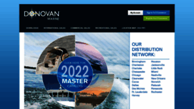 What Donovanmarine.com website looked like in 2022 (1 year ago)