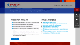 What Digistar.vn website looked like in 2022 (1 year ago)