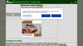 What Dizionario-latino.com website looked like in 2022 (1 year ago)