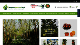 What Drzewkaowocowe24.pl website looked like in 2022 (1 year ago)