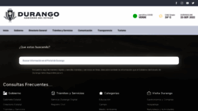 What Durango.gob.mx website looked like in 2022 (1 year ago)