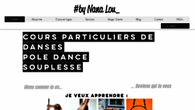 What Dancedistrictbynanalou.com website looked like in 2022 (1 year ago)