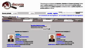 What Discursia.com website looked like in 2011 (13 years ago)