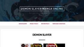 What Demon-slayer-manga.com website looked like in 2022 (1 year ago)