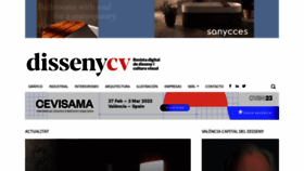 What Dissenycv.es website looked like in 2022 (1 year ago)