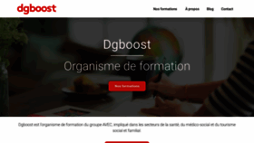 What Dgboost.fr website looked like in 2022 (1 year ago)