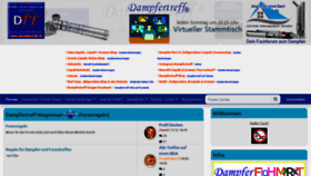 What Dampfertreff.de website looked like in 2022 (1 year ago)