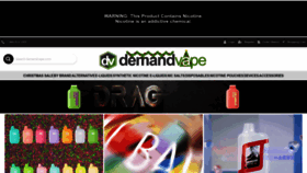 What Demandvape.com website looked like in 2022 (1 year ago)