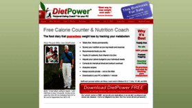 What Dietpower.com website looked like in 2022 (1 year ago)