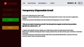 What Dispomail.xyz website looked like in 2022 (3 years ago)