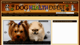 What Doghealthexpert.com website looked like in 2011 (13 years ago)