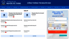 What Dkhp.ntt.edu.vn website looked like in 2022 (1 year ago)