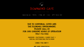 What Downwindcafe.com website looked like in 2022 (1 year ago)