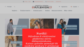 What Difashion.lt website looked like in 2022 (1 year ago)