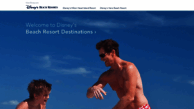 What Disneybeachresorts.com website looked like in 2023 (1 year ago)