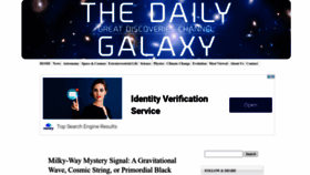 What Dailygalaxy.com website looked like in 2023 (1 year ago)