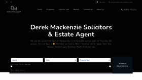 What Derekmackenzie.com website looked like in 2023 (1 year ago)