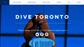 What Divetoronto.org website looked like in 2023 (1 year ago)