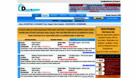 What Delhitenders.com website looked like in 2023 (1 year ago)