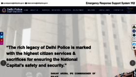 What Delhipolice.gov.in website looked like in 2023 (1 year ago)