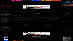 What Death.fm website looked like in 2023 (1 year ago)