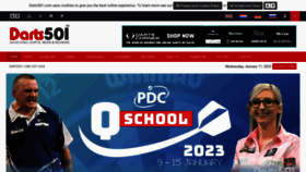What Darts501.com website looked like in 2023 (1 year ago)