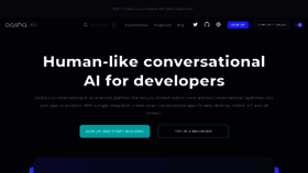 What Dasha.ai website looked like in 2023 (3 years ago)