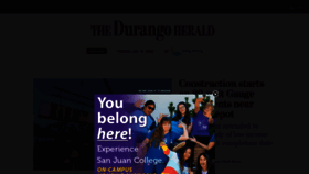 What Durangoherald.com website looked like in 2023 (1 year ago)