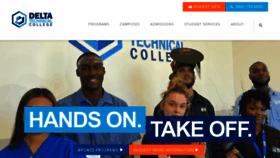 What Deltatechnicalcollege.com website looked like in 2023 (1 year ago)