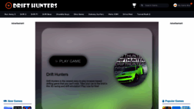 What Drift-hunters.io website looked like in 2023 (1 year ago)