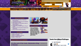 What Darkspyro.net website looked like in 2023 (1 year ago)