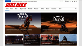 What Dirtbikemagazine.com website looked like in 2023 (1 year ago)