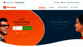 What Directenergy.com website looked like in 2023 (1 year ago)