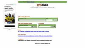 What Dnswatch.info website looked like in 2023 (1 year ago)