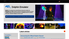 What Dolphin-emu.org website looked like in 2023 (1 year ago)