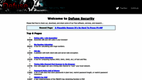 What Defuse.ca website looked like in 2023 (3 years ago)