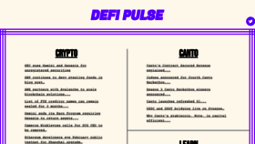 What Defipulse.com website looked like in 2023 (1 year ago)