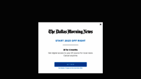 What Dallasnews.com website looked like in 2023 (1 year ago)