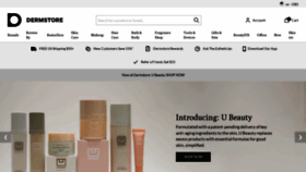 What Dermstore.com website looked like in 2023 (1 year ago)