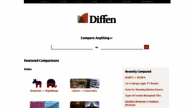 What Diffen.com website looked like in 2023 (1 year ago)