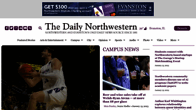 What Dailynorthwestern.com website looked like in 2023 (1 year ago)