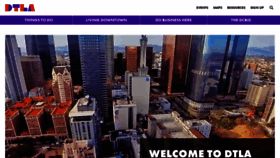 What Downtownla.com website looked like in 2023 (1 year ago)