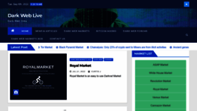 What Darkweblive.net website looked like in 2023 (3 years ago)