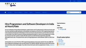 What Dotnetspider.com website looked like in 2023 (2 years ago)