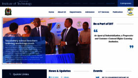 What Dit.ac.tz website looked like in 2023 (1 year ago)